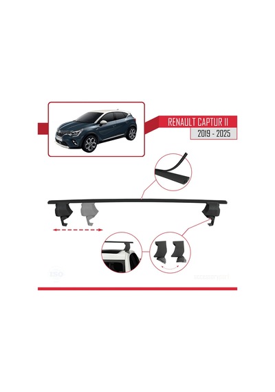 Renault Captur 2 2019 Ve Sonrası İle Uyumlu Ace-4 Ara Atkı Tavan
