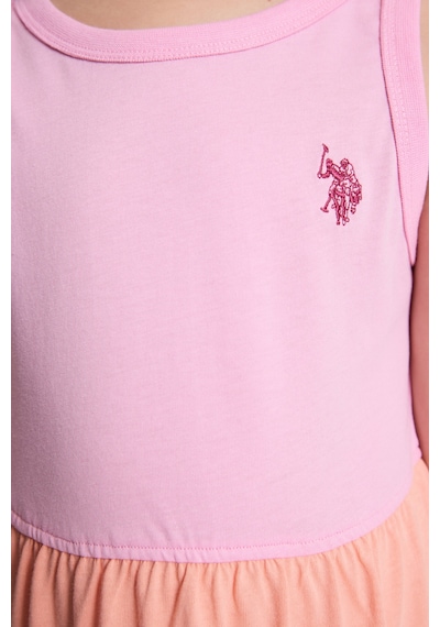 U.S. Polo Assn. Kız Çocuk Pembe Elbise Örme 50325651-vr041