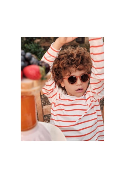 Olivio&co Classic Oval Çocuk Güneş Gözlüğü - Fig Pink Açık Gri