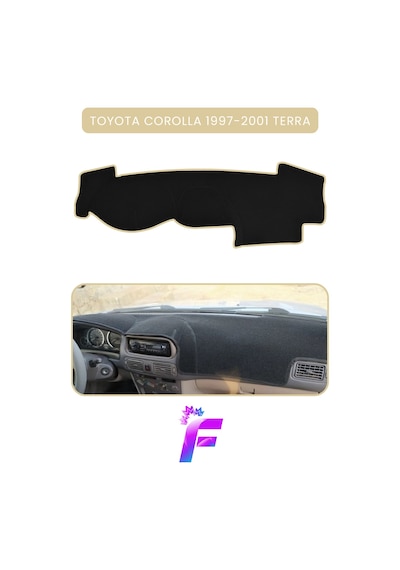 Toyota Corolla Terra 1997-2001 Torpido Örtüsü Güneşten Korur Kolay Montaj Tam Uyum B19
