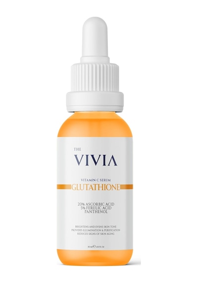 Lexroo The Vivia Leke Karşıtı Aydınlatıcı C Vitamini Serum Glutatyon,%20 Askorbik Asit,%5 Ferulik