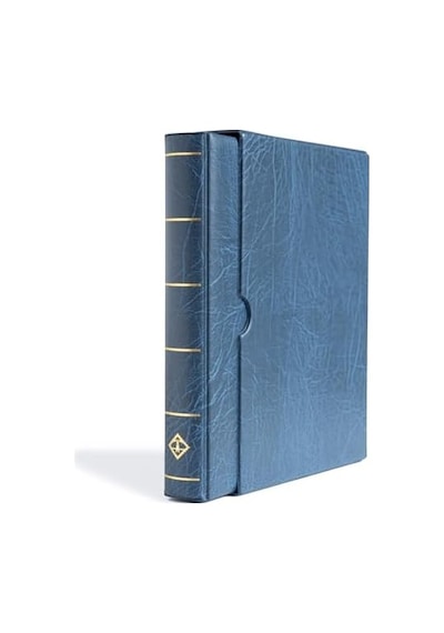 Leuchtturm Varıo F Dar Kasetli Klasör 255x325x60mm Kağıt Para, Pul, Zarf Ve Efemera Koleksiyonlarınız İçin İdealdir , Mavi Kapak