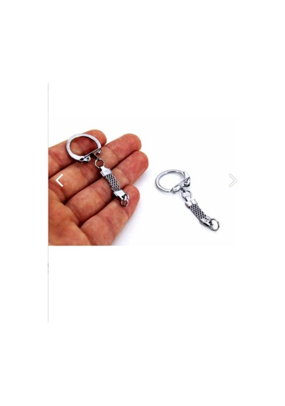 5 Adet - 22 Mm Nikel Kaplama Hasır Anahtarlık Halkası