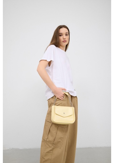 Shule Bags Soshe El Ve Çapraz Çanta Sarı Sarı