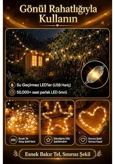 8 Mod Perde Ledi 300 Led 3x3m 10 Sarkıt Led Yılbaşı Oda Dekoru Kumandalı Peri Perde Led Diğer