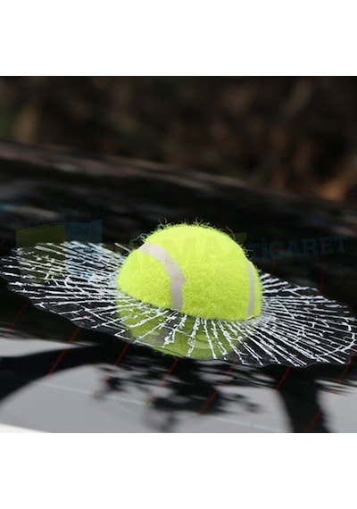 Cam Kırık Tenis Topu Oto Sticker Araba Etiket Yapıştırma 3D
