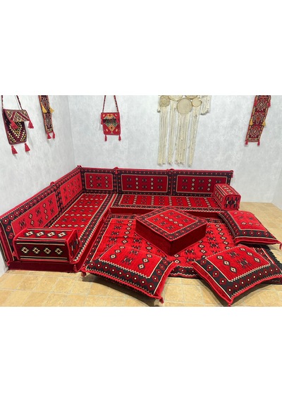 Coton Şark Köşesi Otantik Lüx Minder Takımı 18 Parça