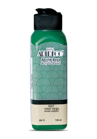 Artdeco Akrilik Boya 140 Ml Haki Yeşil 070r-3027 Çok Renkli