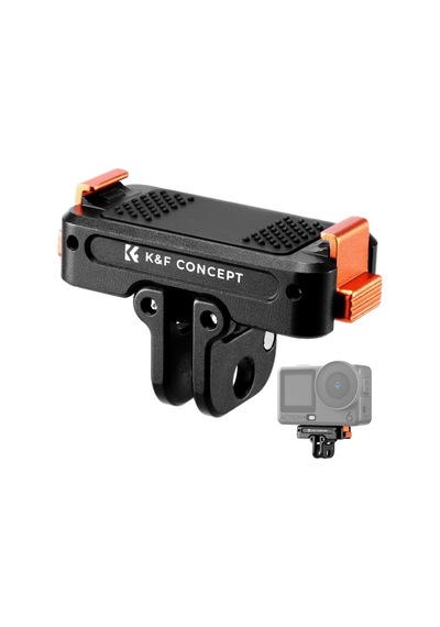 K&f Concept Osmo Action 6 Için Manyetik Hızlı Çıkarma Adaptörü 1/4 Vida Deliği / Katlanabilir Konektör
