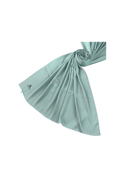 Mim Eşarp Mısırlı Eşarpları Taşlı Jan Jan Abiye Şal 75x190 Cm Su Yeşili