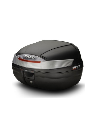 Sh37 Motosiklet Arka Çanta 37 Litre Kapasite Top Case Motor Çantası Siyah