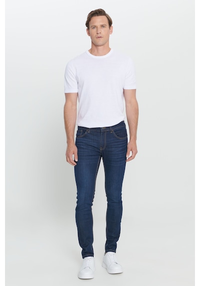 AC&Co / Altınyıldız Classics Rıss Jean Ekstra Slim Fit Pamuklu Erkek Kot Pantolon - Lacivert