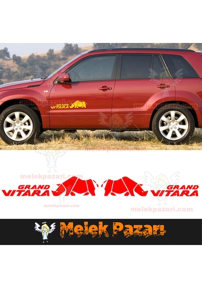 Grand Vitara Gergedan Araba Sticker.