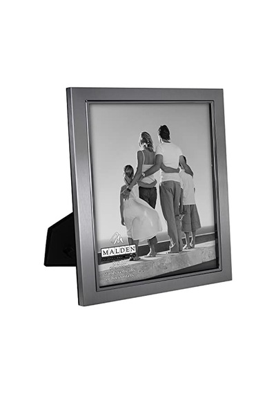Ayrex Designs Uptown Mat Gümüş Gümüş Moda Metal Çerçeve 8x10 Gümüş