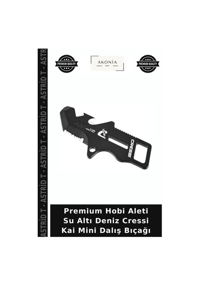Premium Hobi Aleti Su Altı Deniz Cressi Kai Mini Dalış Bıçağı Standart