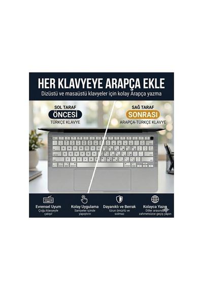 Premium Yapışkanlı Siyah Arapça Harfler Arapça Klavye Etiketleri Şeffaf Mat Dizüstü Ve Masaüstü Klavyeler İçin Standart 11x13 Mm Tuş Uyumu Diğer Premium Yapışkanlı Siyah Arapça Harfler Arapça Klavye Etiketleri Şeffaf Mat Dizüstü Ve Masaüstü Klavyeler İçin Standart 11x13 Mm Tuş Uyumu Diğer
