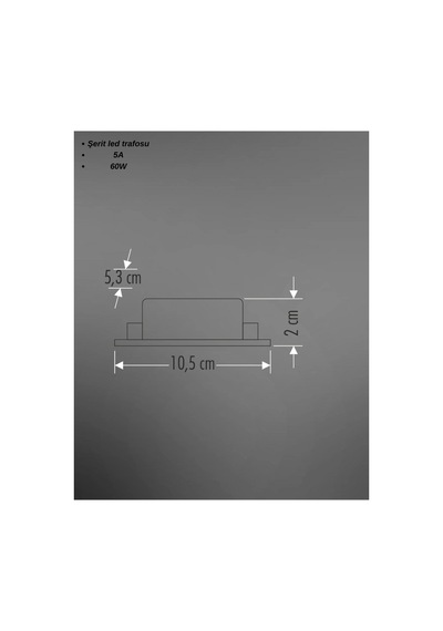 Ct-2674 5 Amper Şerit Led Trafosu Gri