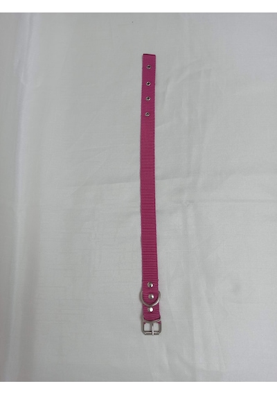 Kozaklı Küçük Irk Köpek Tasması Pembe 50 x 2.5 CM Pembe