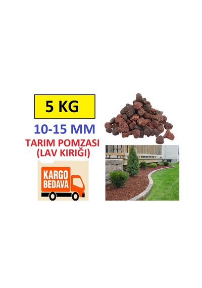 Pomza Taşı Lav Taşı 10 L 5 KG İri Tarım Pomzası Lav Kırığı Tüf