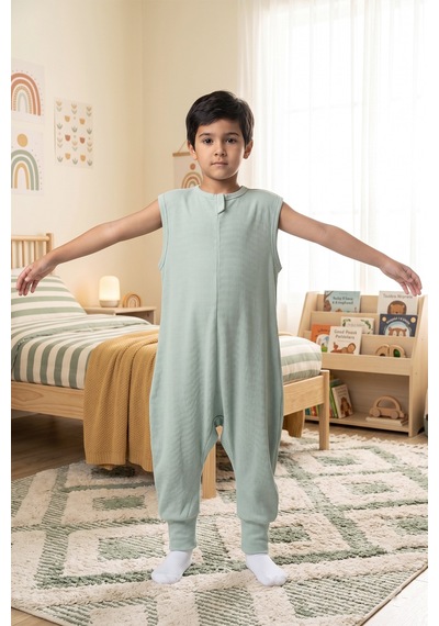 Baby Mod %100 Pamuk 1.0 Tog Kız Erkek Çocuk Uyku Tulumu Yeşil