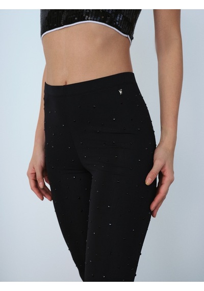 Slim Fit Kadın Tayt Siyah