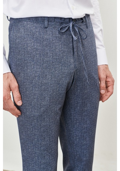AC&Co / Altınyıldız Classics Erkek Mavı Slim Fit Dar Kesim Mono Yaka Seyahat Çantalı Desenli Takım Elbise Mavı Mavi AC&Co / Altınyıldız Classics Erkek Mavı Slim Fit Dar Kesim Mono Yaka Seyahat Çantalı Desenli Takım Elbise Mavı Mavi
