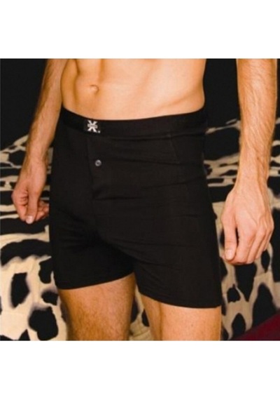  X-Man X-Man 704 Erkek 3 Adet Düz Renk Düğmeli Stretch Boxer
