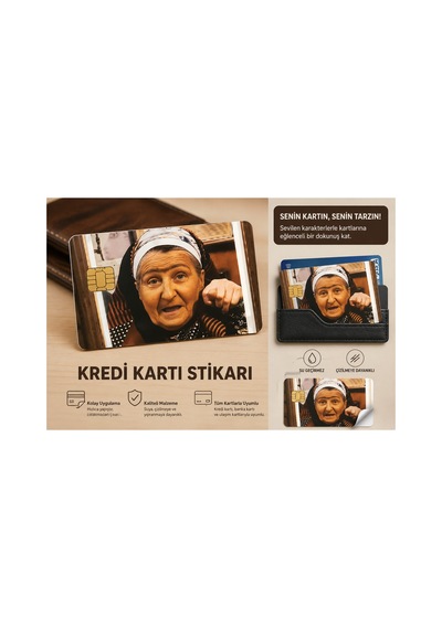 Recep Ivedik Nenesi Kredi, Papara, Tosla Kart Kaplama Stickerı