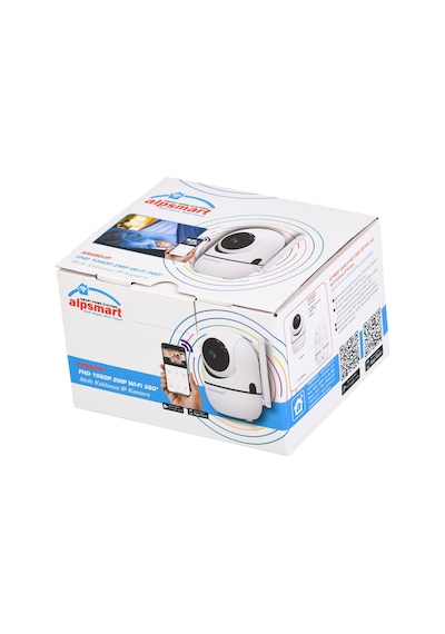 Alpsmart Kablosuz 2Mp Ip 360 Derece Hareketli Wifi Kamera As-680