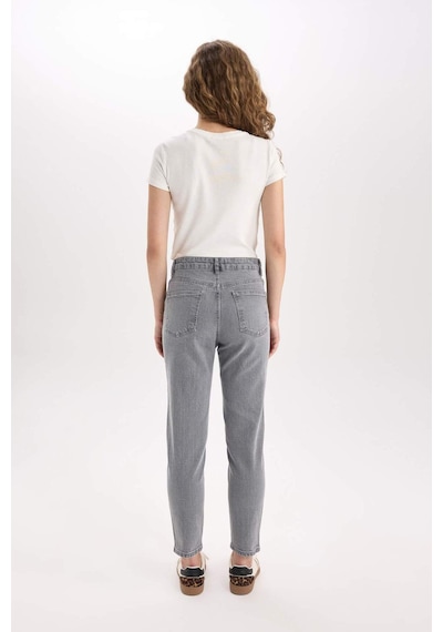 DeFacto Lina Comfort Mom Yüksek Bel Bilek Boy Jean Yıkamalı Pantolon E3438AXNSNM36