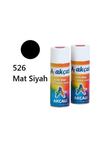 Akçalı 526 Mat Siyah Sprey Boya 400  ML