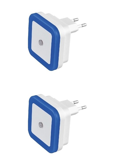 Ct-9500 Led Gece Lambası Fotoselli Led Otomatik Yanan 2 Adet(524563323) Mavi