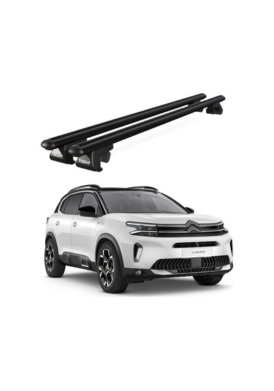 Venüs Citroen C5 Aircross Suv 2018 Ve Sonrası Uyumlu Siyah Ara Atkı Port Bagaj Tavan Barı