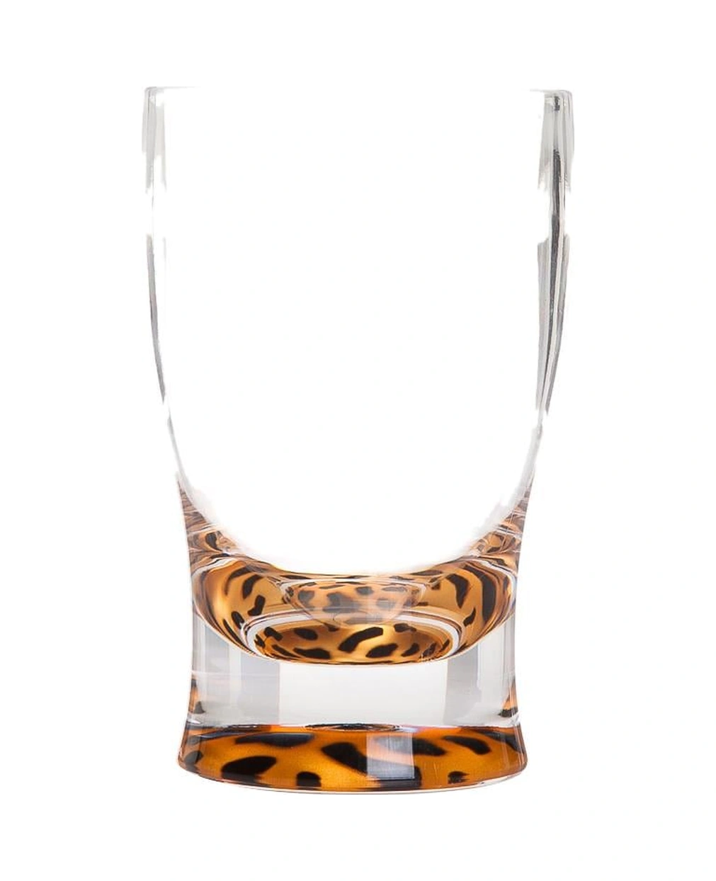 2 Adet Diş Fırçalık Macun Kabı Leopar Akrilik 6x6x11cm 270ml Banyo Seti Çok Renkli