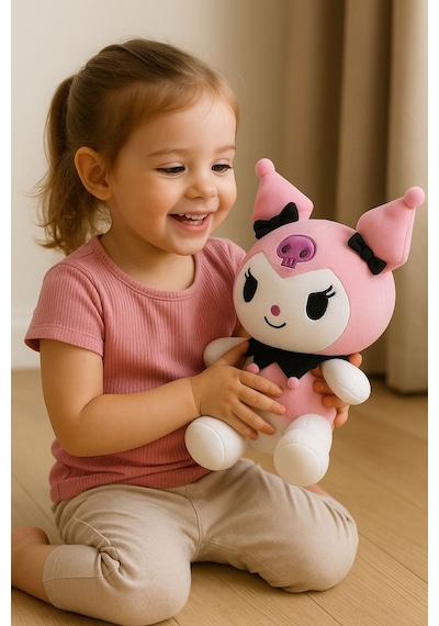 Kuromi Peluş Oyuncak 45 Cm Pembe Pembe