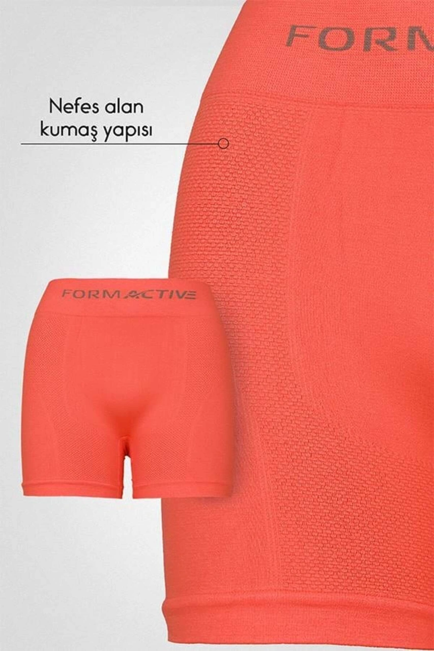 Tezzgelsin Erkek Dikişsiz/seamless Nefes Alabilen Boxer Neon Turuncu