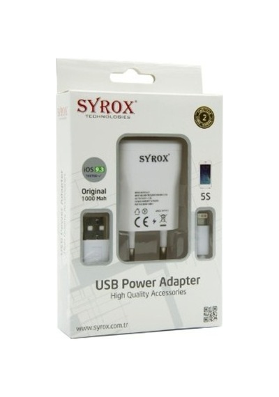 Syrox Syx-J17 Apple Uyumlu iPhone 5/5S/6/6S/7 Usbli Şarj Aleti (380222806)