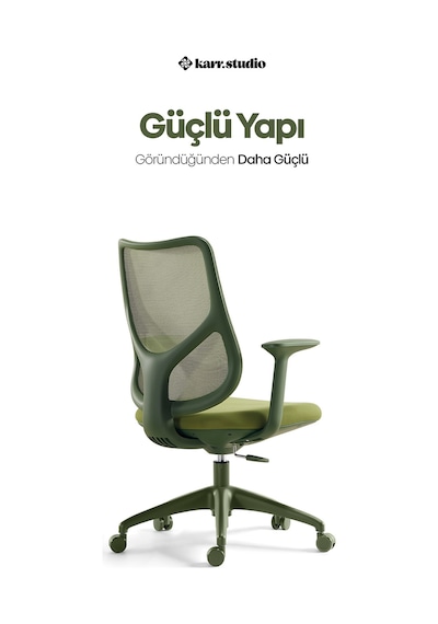Seul Ergonomik Çalışma Sandalyesi - Yeşil