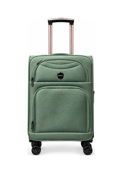 Fossil Unisex Kumaş Orta Boy Ultra Hafif Şifreli Körüklü Kendi Etrafında Dönebilen Valiz 010-02 Yeşil