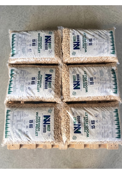 Nest Woodtr %100 Doğal Çam Talaşı Pelet 15 Kg - Doğal Kedi Kumu & Pelet Sobası Yakıtı