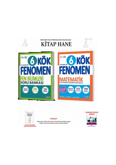 Fenomen 6. Sınıf Kök Fen Sb + Kök Matematik Sb 2 Kitap Seti