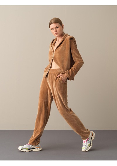 Xint Camel Regular Fit Sweat Kadife Pantolon 470364