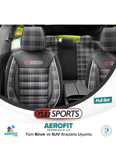 Otom Gti Sports Design Ekstra Destekli Oto Koltuk Kılıfı 553166328