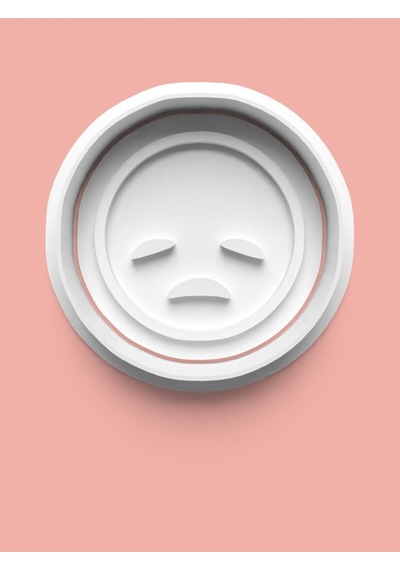 Emoji Üzgün Surat Kurabiye Kalıbı Ve Şeker Hamuru Kalıbı 0017-2