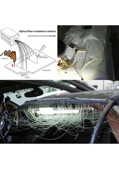 Star Light - Rolls Royce - Fiber Optik Yıldız Tavan Işık Kaynağı - 10 Çıkışlı Modül Çok Renkli
