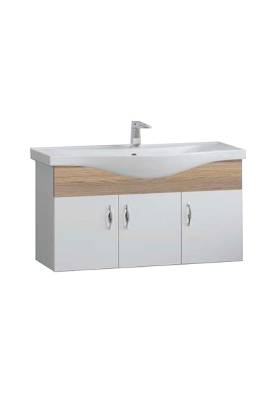 Denko Akyazı 100 Cm Mdf Alize Banyo Dolabı Alt Modül Ve Lavabo Çok Renkli