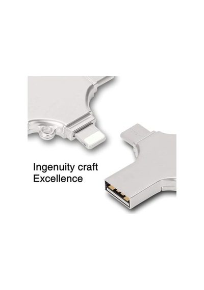 Otg 4in1 Cep Telefonu Çok Fonksiyonlu Usb Flash Bellek 64 Gb Type-c, Micro Sd Ve Kart Okuyucu Aklby-bsva58