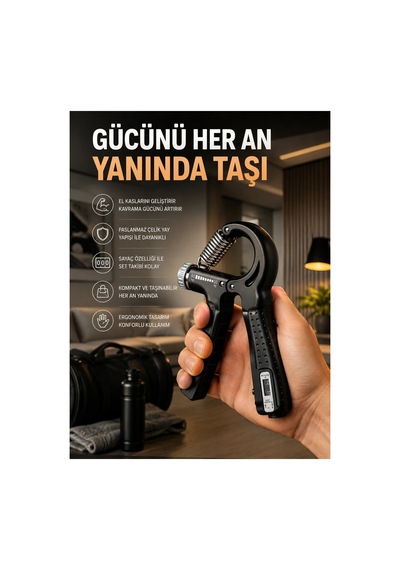 Portatif Ayarlanabilir El Yayı Sayaçlı Dayanıklı Çelik Yay Yeni Nesil Çok Renkli Çok Renkli