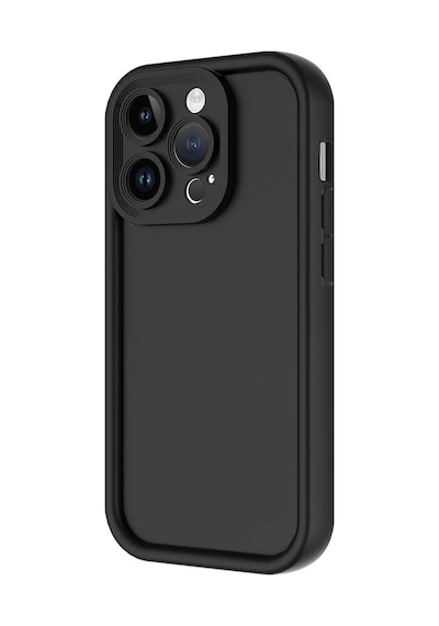 Apple iPhone Uyumlu 14 Pro Max Kılıf Kamera Korumalı Ananas Kapak - Siyah Siyah Siyah