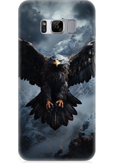Samsung Galaxy S8 Uyumlu Uçan Savaşçı Kartal Desenli Silikon Kılıf